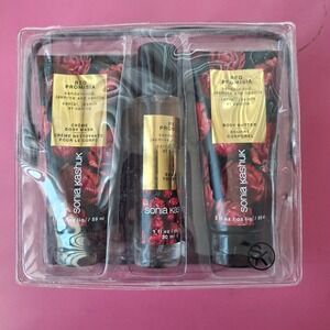 Sonia Kashuk Red Promisia Fragrance Gift Set Body Wash Butter Eau de Toilette